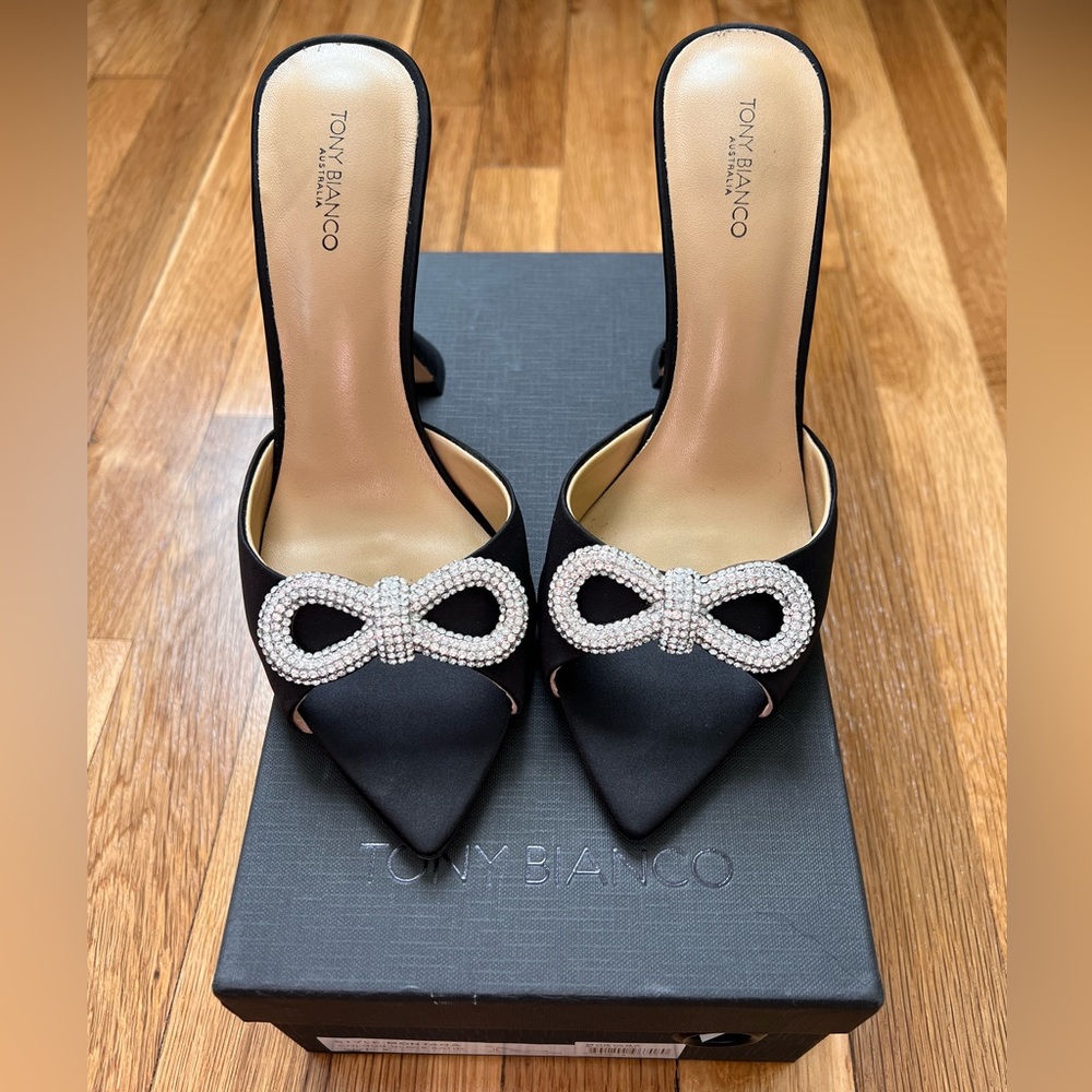 Tony Bianco Flare Satin Heel